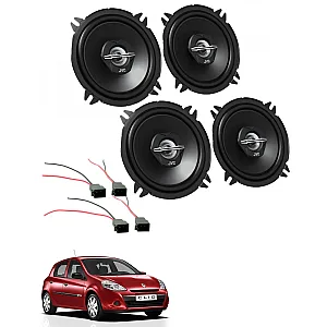 Renault Clio 2005 - 2012 JVC Front and Rear Speakers Upgrade Kit