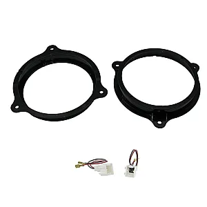 Nissan NV200, Pulsar, Qashqai, Teana 165mm Front or Rear Door Speaker Adaptor With Speaker Plugs