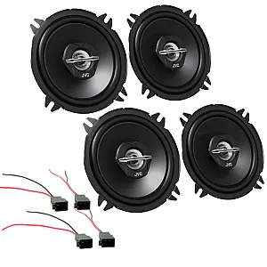 Renault Clio MK2 1998 - 2005 JVC 2 Way Coaxial Front Door & Rear Car Speakers Upgrade Kit