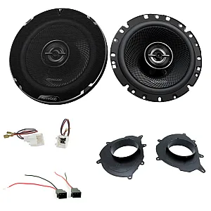 Renault Clio MK4 2013-2020 Kenwood 6.5" 2-Way Coaxial Car Front Doors Speaker Upgrade Pack