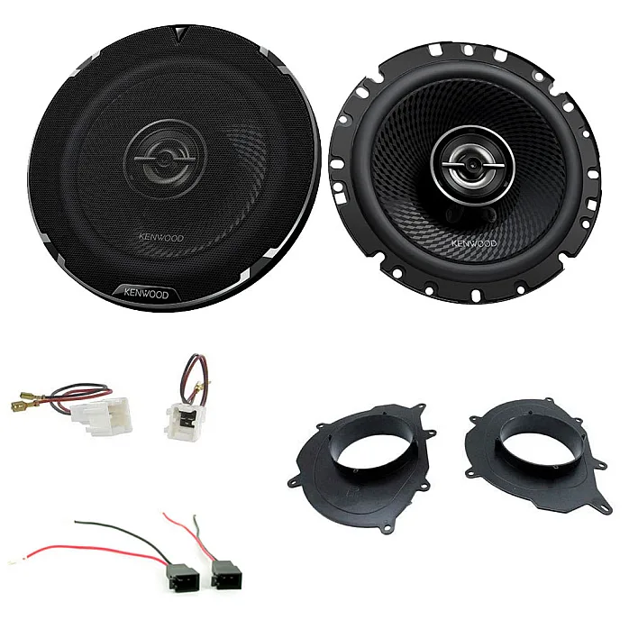Renault Clio MK4 2013-2020 Kenwood 6.5" 2-Way Coaxial Car Front Doors Speaker Upgrade Pack