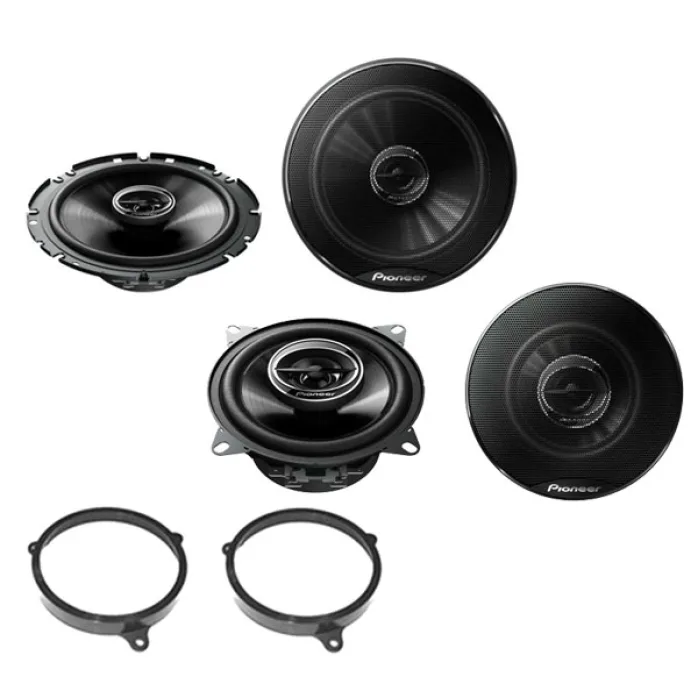 Toyota Yaris 1999 - 2005 6.3/4" 17cm Front Door / Top Dash Speaker Upgrade Kit