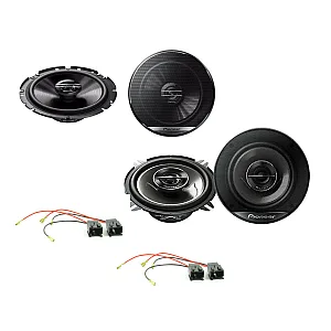 Peugeot 206CC Pioneer 4", 6.3/4" Front and Rear Speaker Upgrade Kit