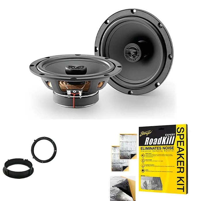 Seat Altea, Arosa, Ibiza, Mii Focal Auditor 2 Way Coaxial Front or Rear Door Car Speaker Upgrade Kit