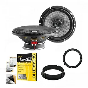 Seat Altea, Arosa, Ibiza, Mii Focal 6.5" Front or Rear Door Car Speakers Upgrade Kit