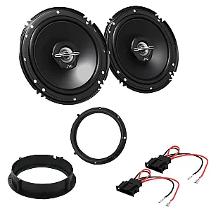 Skoda Fabia 1999-2014 JVC 6.5" Front Door Speakers / Mounts / Wiring Adaptor Upgrade Kit