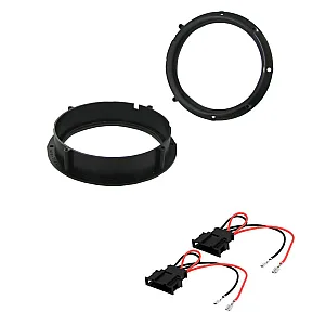 Skoda Superb 2008-2015 17cm Front / Rear Door Speakers Adaptor With Speaker Adaptor Plugs