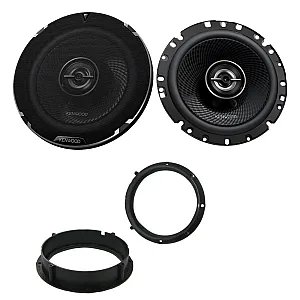 Kenwood 6.5" Front or Rear Door 2-Way Coaxial Car Speaker Upgrade Pack For Skoda