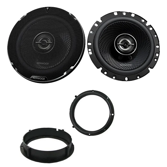 Kenwood 6.5" Front or Rear Door 2-Way Coaxial Car Speaker Upgrade Pack For Skoda