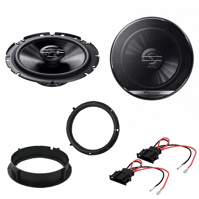 Skoda Citigo 2012 - 2017 Pioneer 17cm Front Door Speakers / Mounts / Wiring Adapters Upgrade Kit