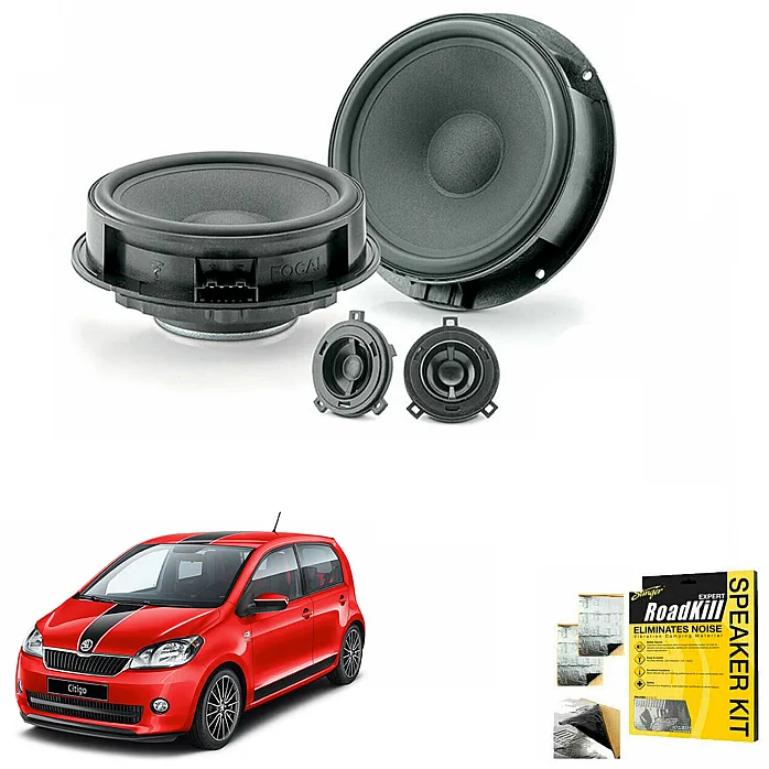 Skoda Citigo 2012 - 2020 Front Door Focal Speaker Upgrade Kit
