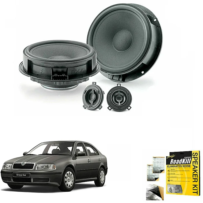 Skoda Octavia I 1996 - 2004 Front Door Focal Speaker Upgrade Kit