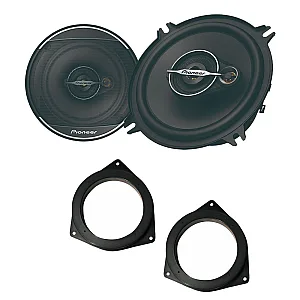 Subaru Impreza WRX 1993> Pioneer 5" 3 Way Coaxial Car Front Door Speakers Upgrade Pack