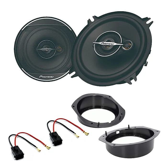 Tesla Model S, Model X Pioneer 5" 3 Way Coaxial Car Front or Rear Door Speakers Upgrade Pack