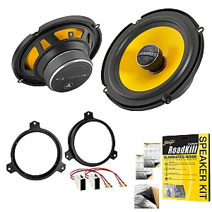 Subaru BRZ JL Audio 6.5" 2-Way Coaxial Front or Rear Doors Speaker Upgrade Pack With Sound Deadening Sheet