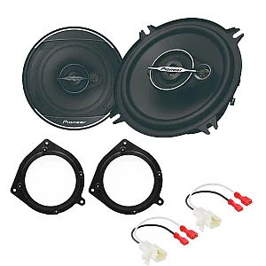 Toyota Avensis, Previa, Tarago, Yaris Verso Pioneer 5" 3 Way Coaxial Car Front or Rear Door Speakers Upgrade Pack