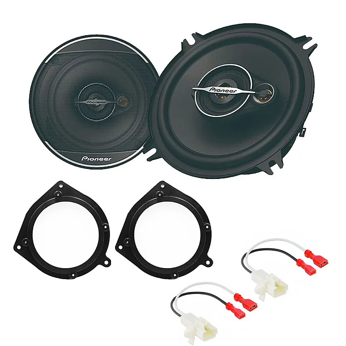 Toyota Avensis, Previa, Tarago, Yaris Verso Pioneer 5" 3 Way Coaxial Car Front or Rear Door Speakers Upgrade Pack