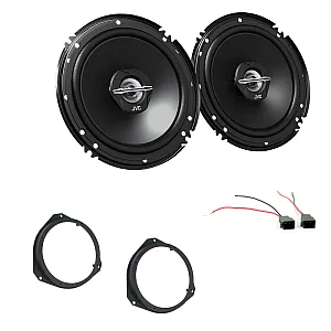 Vauxhall Corsa D 2006 - 2014 JVC 6.5" 600W 2 Way Front Door Car Speaker and Wiring Upgrade Kit