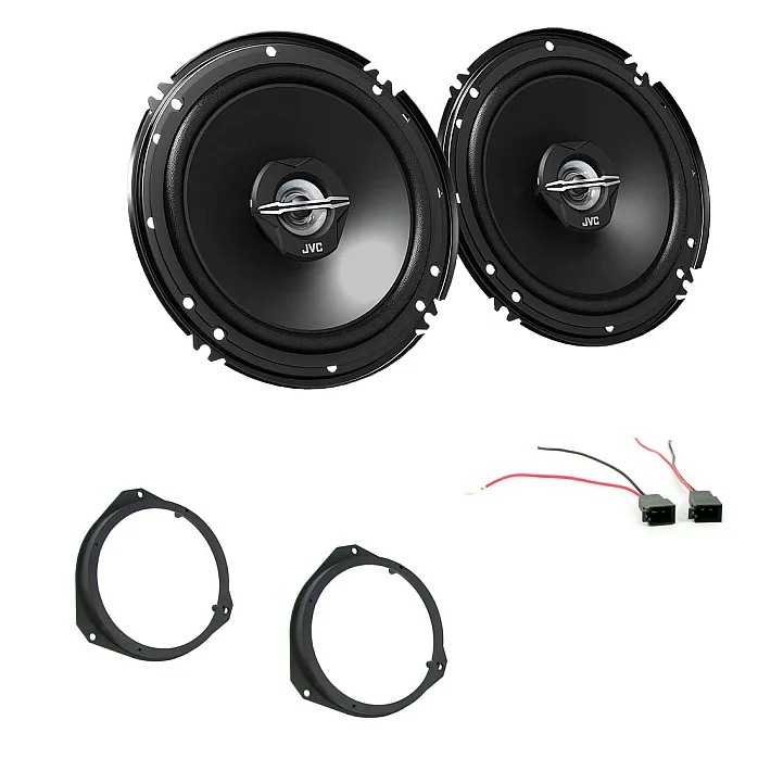 Vauxhall Corsa D 2006 - 2014 JVC 6.5" 600W 2 Way Front Door Car Speaker and Wiring Upgrade Kit