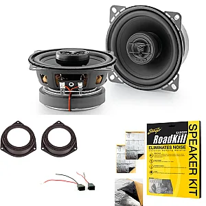 Vauxhall Zafira Focal 4" 2-Way Coaxial Rear Door Speakers Upgrade Kit
