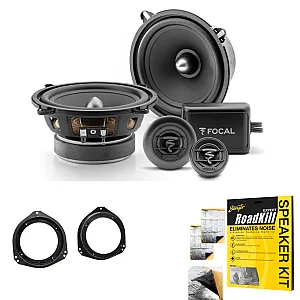 Vauxhall Corsa B 1993 - 2006 Focal 13CM 2-Way Component Front Door Car Speaker Upgrade Kit