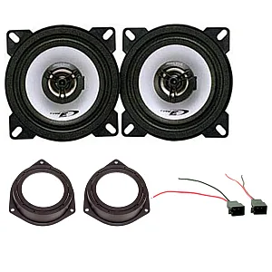 Vauxhall Zafira A B Alpine 10 cm 4" 2-Way Coaxial Rear Door Speakers Upgrade Kit