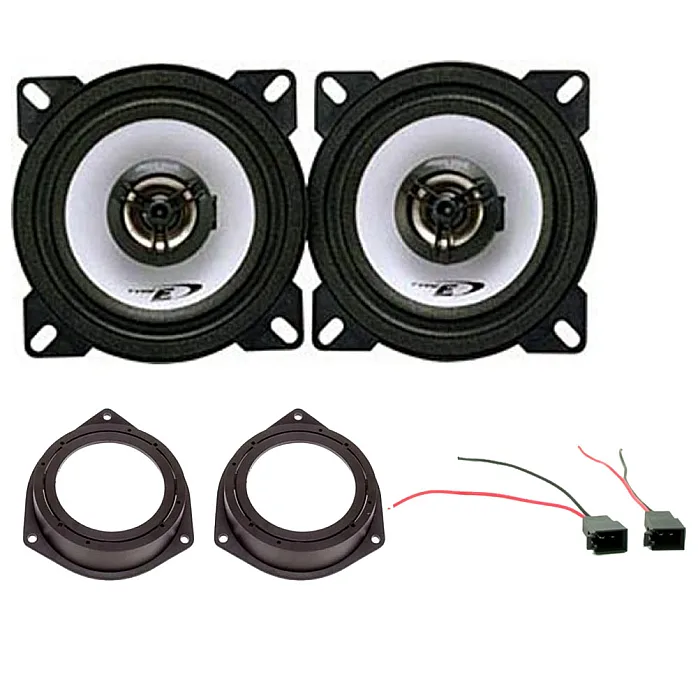 Vauxhall Vectra C Alpine 10 cm 4" 2-Way Coaxial Rear Door Speakers Upgrade Kit