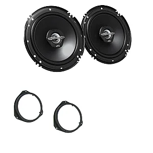 Vauxhall Corsa D 2006 - 2014 JVC 16cm 600 W 2 Way Front Door Car Speaker Upgrade Kit