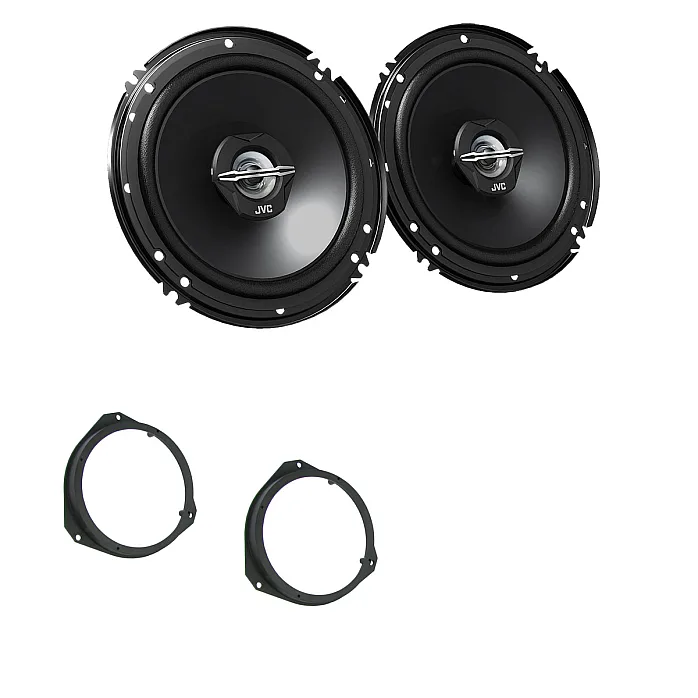 Vauxhall Corsa D 2006 - 2014 JVC 16cm 600 W 2 Way Front Door Car Speaker Upgrade Kit