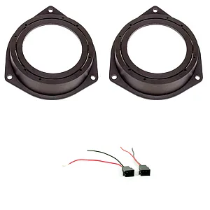CT25VX05 Vauxhall Astra, Corsa 100-120mm Rear Side Panel Speaker Upgrade Kit