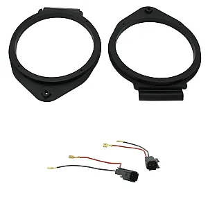Vauxhall 165mm Front or Rear Door Speakers Adaptor With Plugs