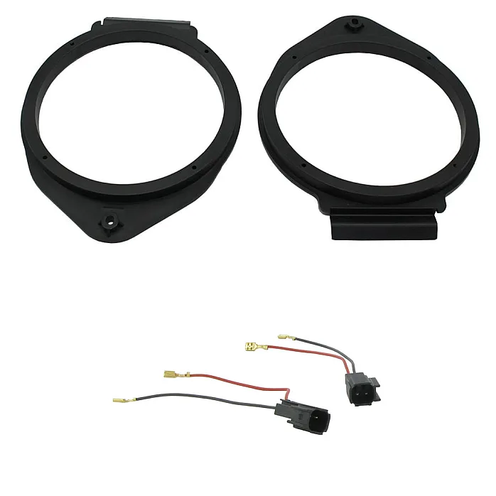 Vauxhall 165mm Front or Rear Door Speakers Adaptor With Plugs