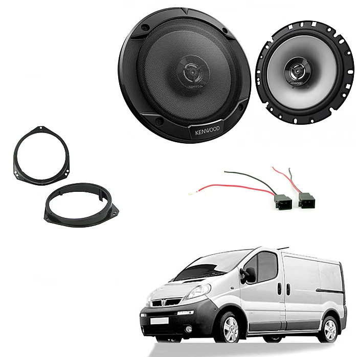 Vauxhall Vivaro 2001 - 2014 Front Door Speakers / Rings / Wiring Upgrade Kit
