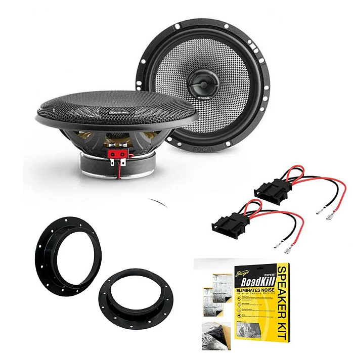 VW Transporter T5 Focal 16.5cm 2 Way Front Door Car Speakers & Upgrade Kit