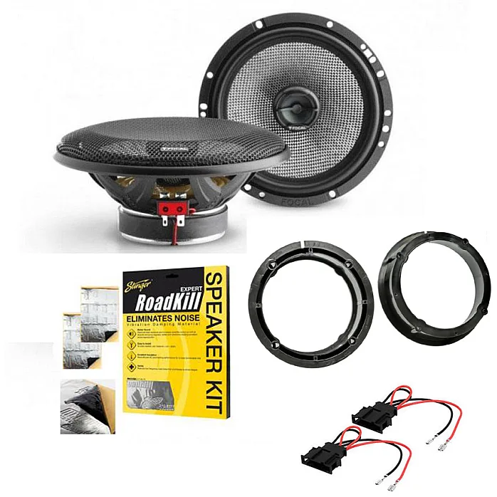 Audi A2 Focal 2 Way Rear Door Car Speakers Upgrade Kit