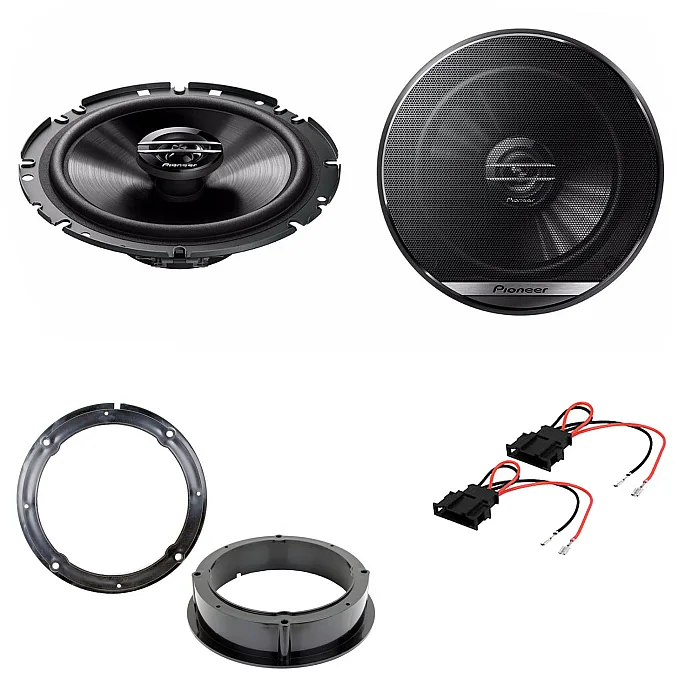 Volkswagen Pioneer 17cm 165mm 300W Coaxial Speaker Upgrade Kit