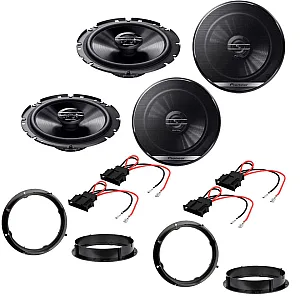 VW Golf MK6/MK7 Pioneer Front and Rear Door Speaker Upgrade Kit with Wiring Adaptors