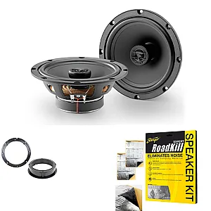Volkswagen Focal Auditor 2 Way Coaxial Front or Rear Door Car Speaker Upgrade Kit