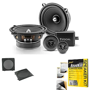 VW Golf, Jetta Focal 13CM 2-Way Component Front Door Car Speaker Upgrade Kit
