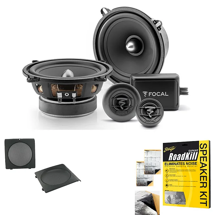 VW Golf, Jetta Focal 13CM 2-Way Component Front Door Car Speaker Upgrade Kit