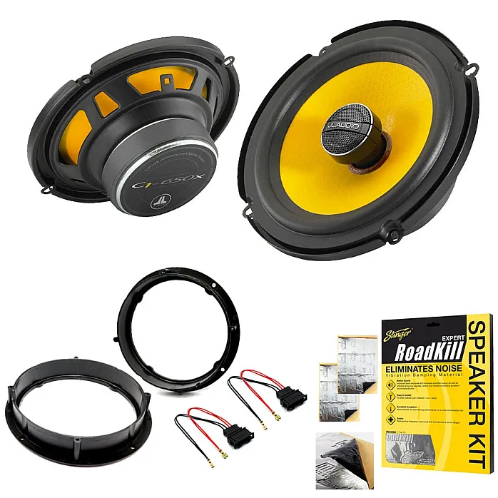 Seat JL Audio 6.5" 2-Way Coaxial Front Doors Speaker Upgrade Pack With Sound Deadening Sheet