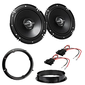 VW Golf MK6/MK7 JVC 6.5" Front or Rear Door Speaker Upgrade Kit with Wiring Adaptor