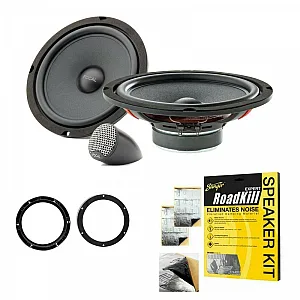 Volkswagen FOCAL 8" 20cm 320 Watts 2 Way Component Speaker Upgrade Kit
