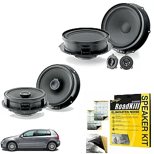 VW Golf MK5 2003 -2009 Custom Fit Front and Rear Speaker Upgrade Kit