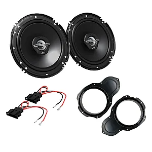 VW Passat B6 2006 - 2009 JVC 6.5" 17CM 600 Watt 2 Way Front Door Car Speakers Upgrade Kit