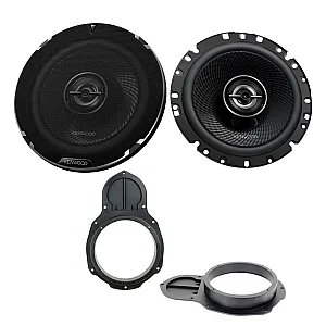 VW Passat 2005-2015 Kenwood 6.5" 2-Way Coaxial Car Front Doors Speaker Upgrade Pack