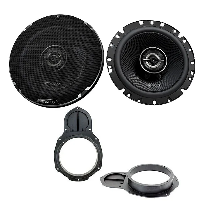 VW Passat 2005-2015 Kenwood 6.5" 2-Way Coaxial Car Front Doors Speaker Upgrade Pack