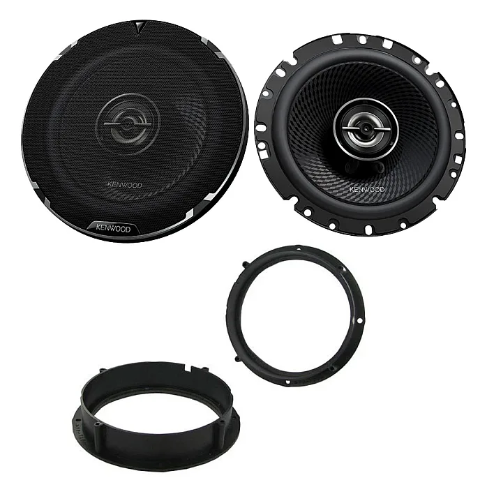 Kenwood 6.5" Front or Rear Door 2-Way Coaxial Car Speaker Upgrade Pack For Volkswagen