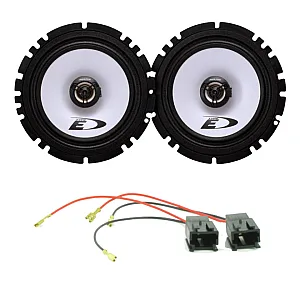 Peugeot Partner Van 1997 - 2007 Alpine 6-1/2" Front Door Speakers & Wiring Kit
