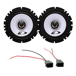 VW Polo 6N2 1999 - 2003 Front Door Alpine Speakers & Connectors Upgrade Kit